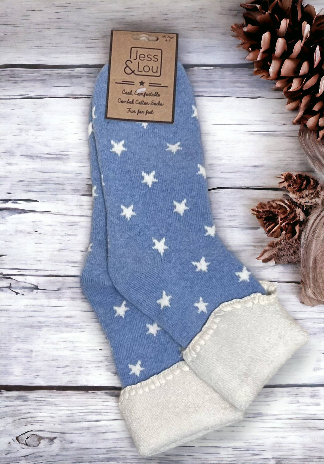 SUPER STAR COSY CUFF SOCKS