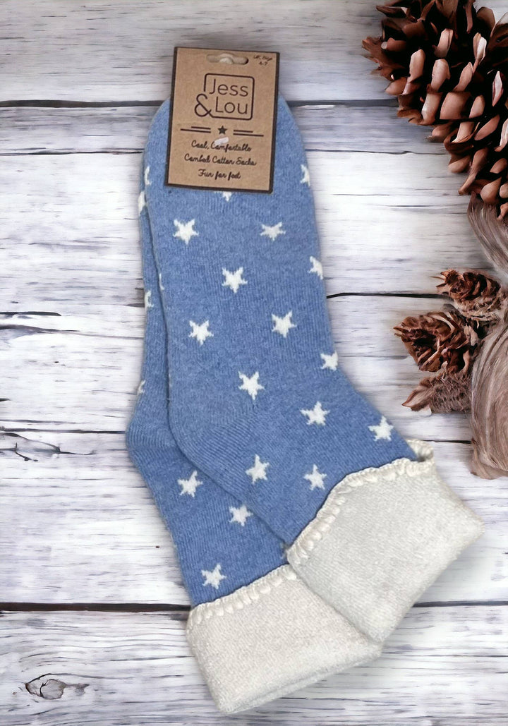 SUPER STAR COSY CUFF SOCKS