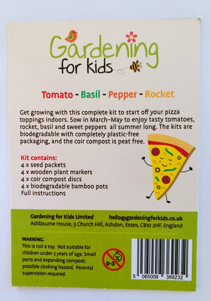 Grow Your Own Pizza Toppings Growing Kit Gift Bag