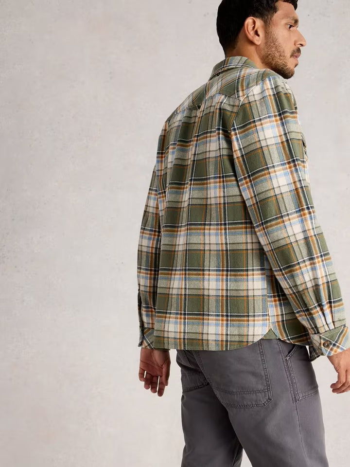 DARWEN CHECK SHIRT GREEN MLT