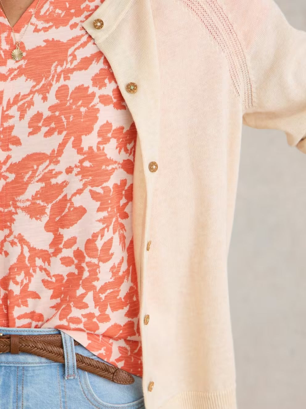 LULU CARDI NATURAL WHITE