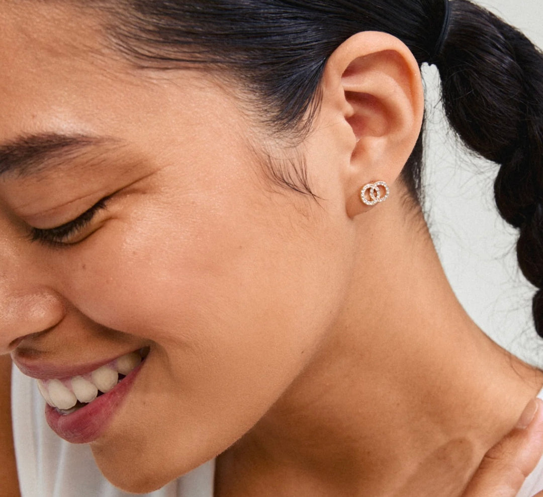 JOLINA RECYCLED EARRINGS GOLD PLATED