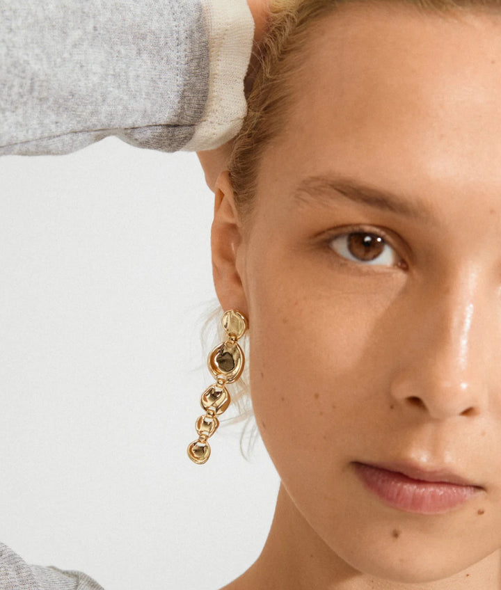 SPARKLE EARRINGS GOLD-PLATED