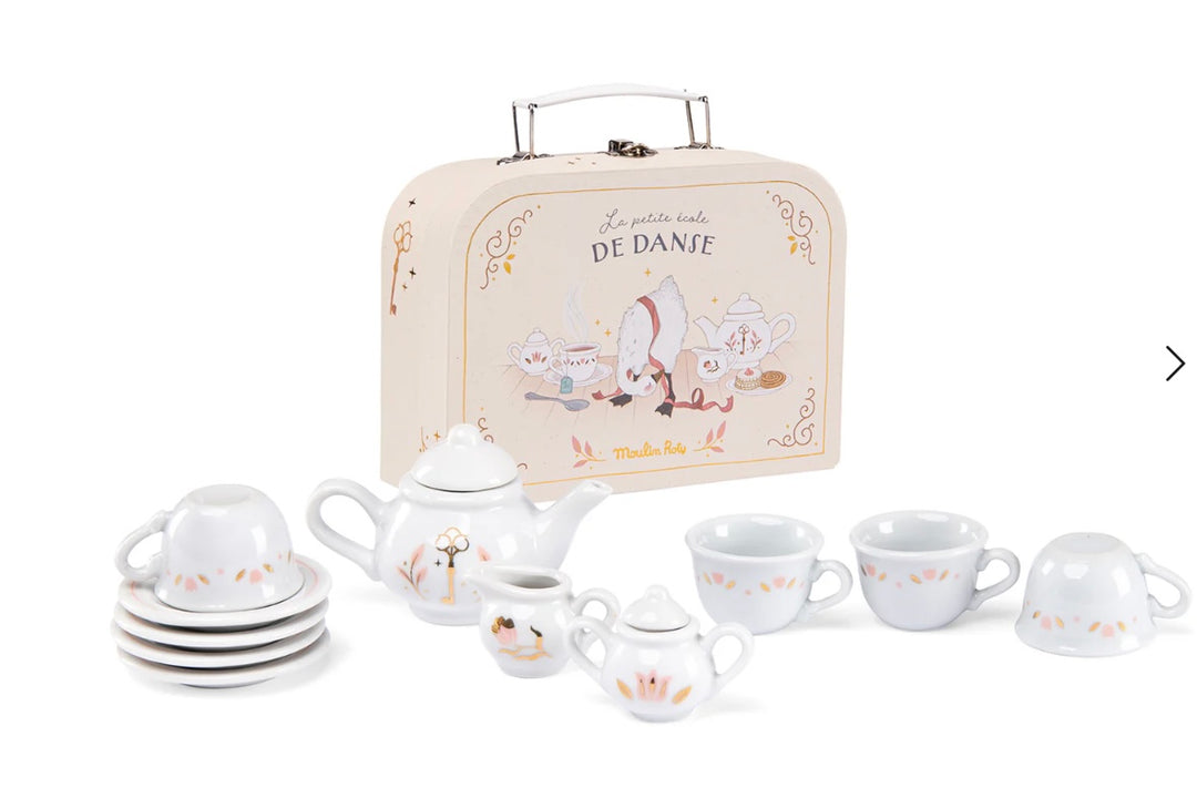 VALISE DINETTE THE PORCELAINE LA PETITE ECOLE DE DANSE TEA SET