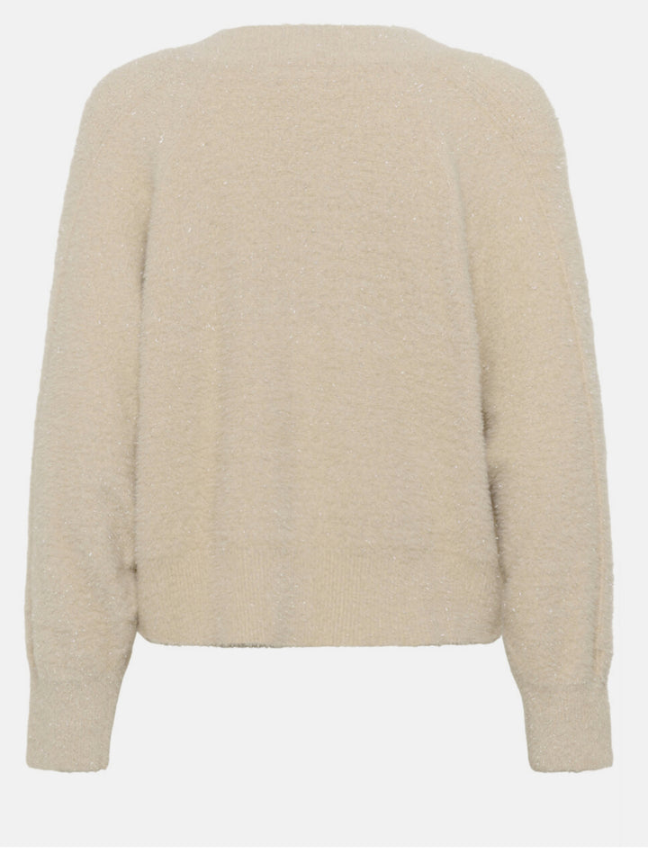 NUSHASZ CARDIGAN BLEACHED SAND