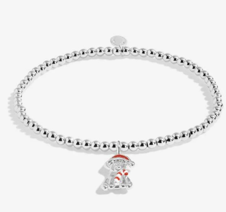 LOVE FROM SANTA SANTA PAWS SILVER PLATED BRACELET
