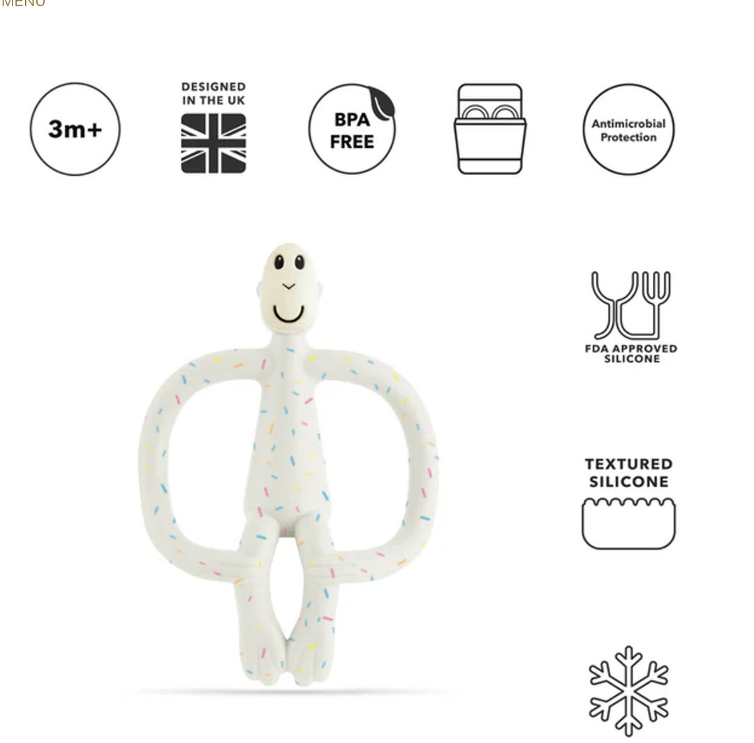 ORIGINAL MONKEY TEETHING GEL APPLICATOR - CONFETTI CREAM