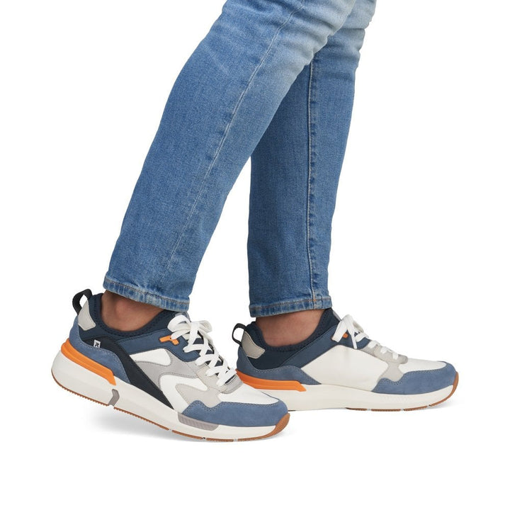 U1403-14 MEN'S SHOES BLUE GESTROBELT