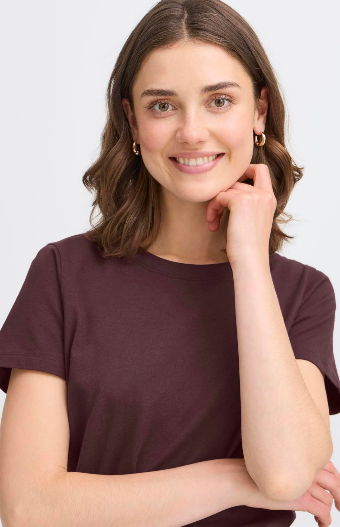 ZASHOULDER TEE FUDGE