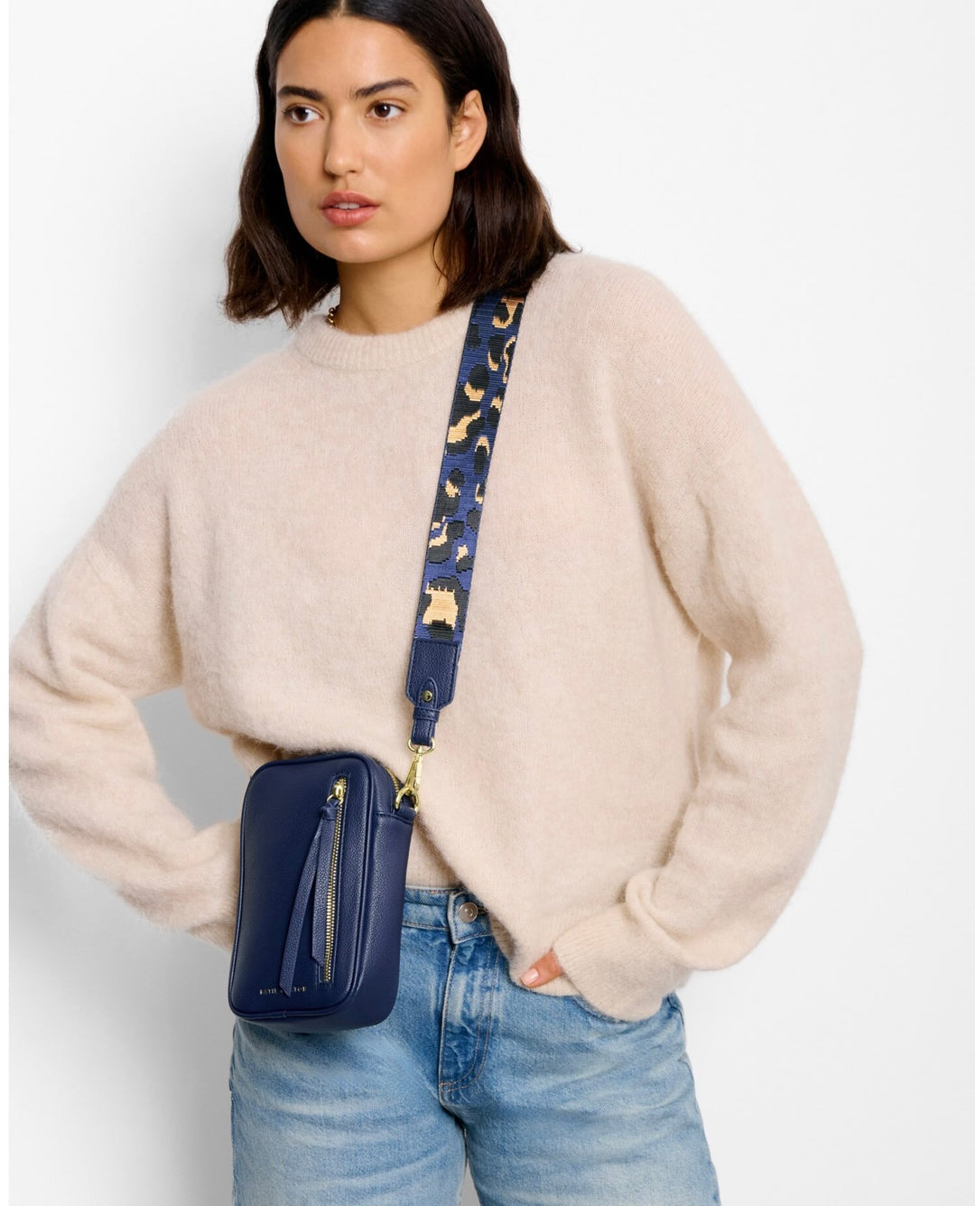 HALLIE SMALL CROSSBODY BAG | MIDNIGHT BLUE