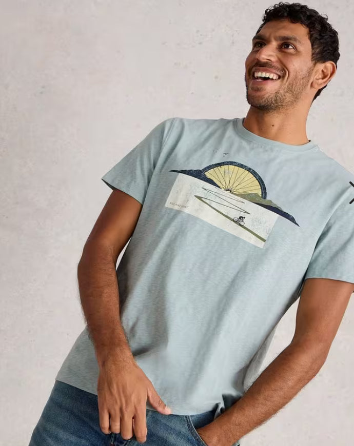 ABERSOCH GRAPHIC BIKE SUN BLUE PRINT