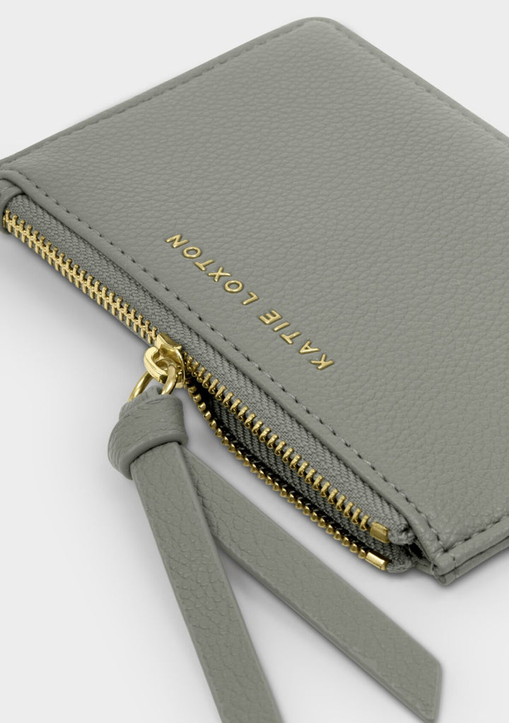 HALLIE COIN & CARD HOLDER | GRAPHITE GREEN