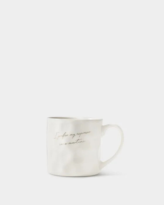 GIFT TAG MUG I PREFER MY ESPRESSO IN A MARTINI