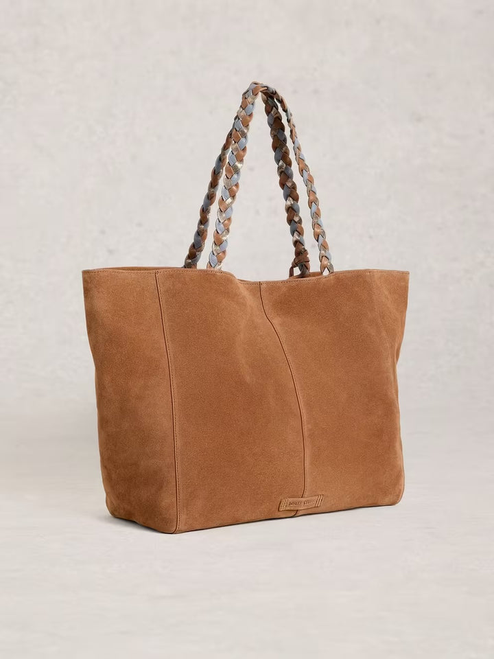TARA TASSEL TOTE BAG MID TAN