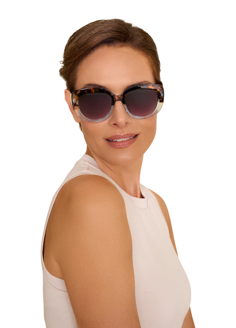 LIMITED EDITION SUNGLASSES POLINA - TORTOISESHELL/AQUA