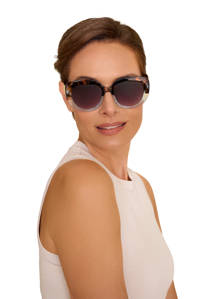 LIMITED EDITION SUNGLASSES POLINA - TORTOISESHELL/AQUA