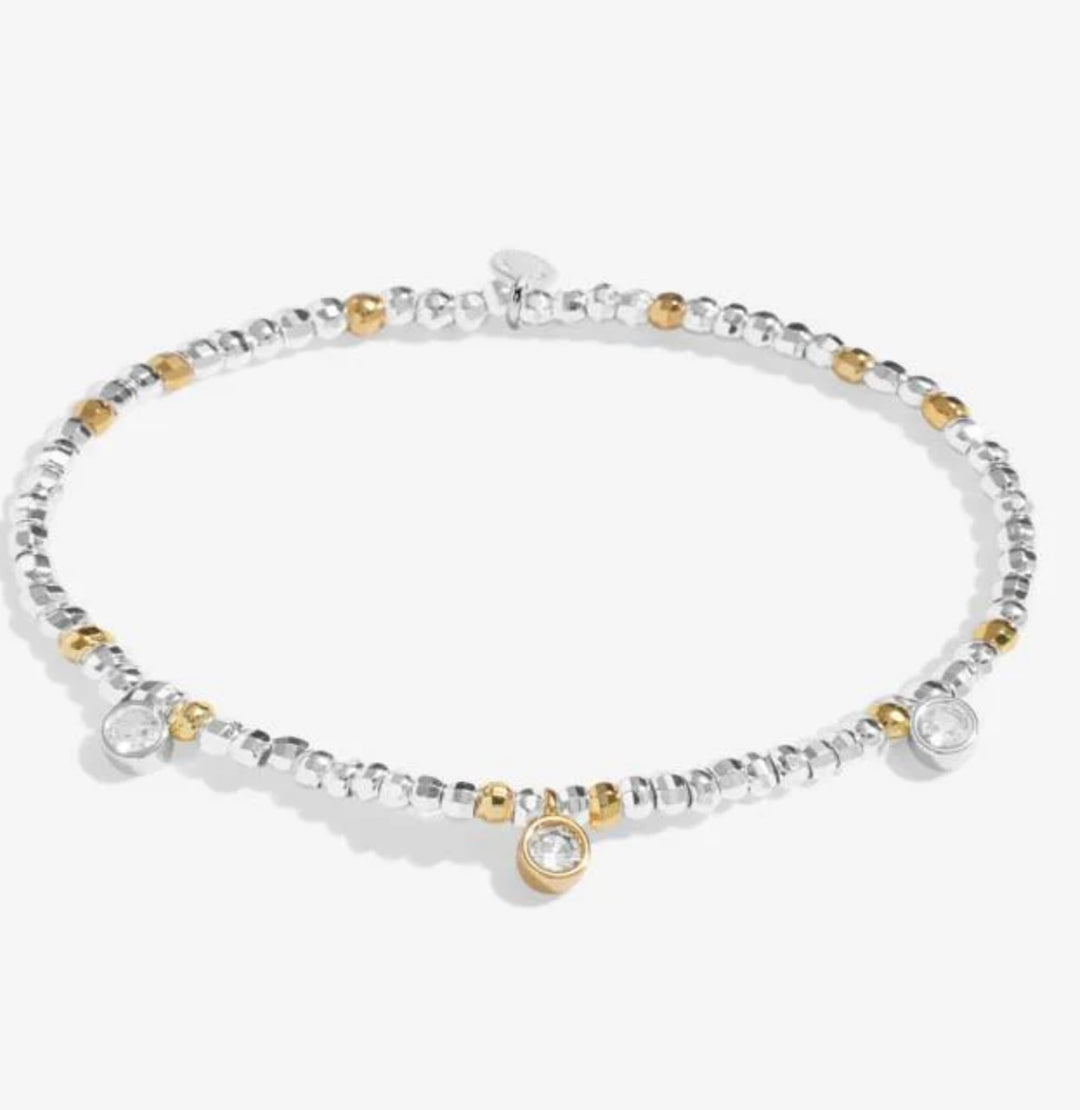 SPARKLE CONFETTI GOLD & SILVER PLATED SEASON TO SPARKLE BRACELET