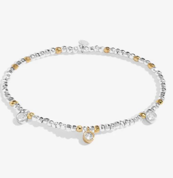 SPARKLE CONFETTI GOLD & SILVER PLATED SEASON TO SPARKLE BRACELET