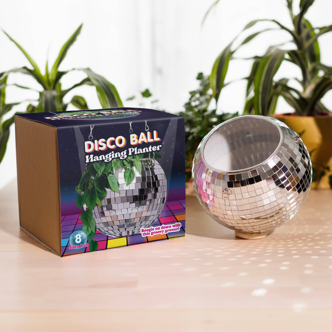 Disco Ball Hanging Planter (8in)