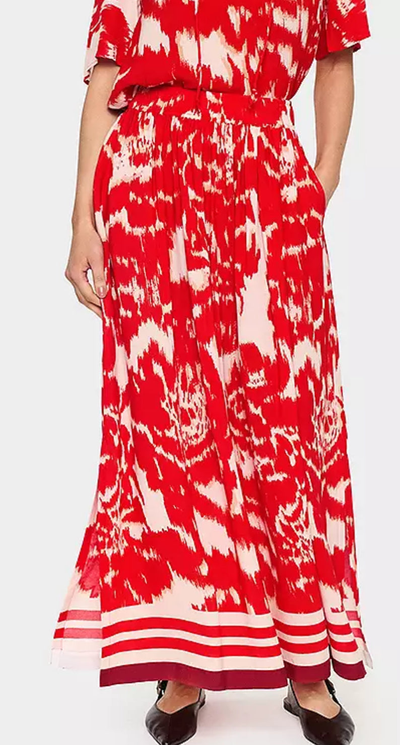 KHLOE SKIRT POINCIANA WATER BLOOMS