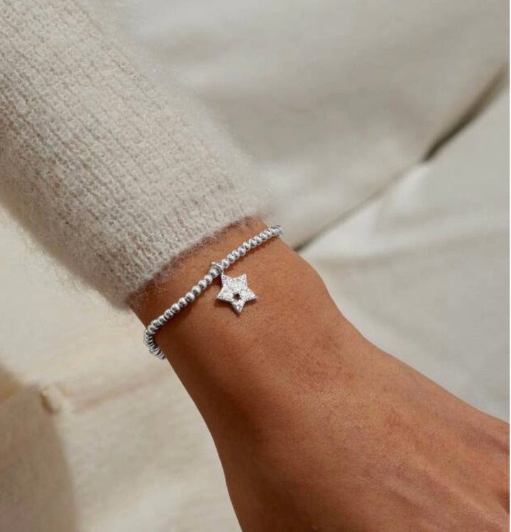 CHRISTMAS A LITTLE CHRISTMAS WISHES SILVER PLATED BRACELET