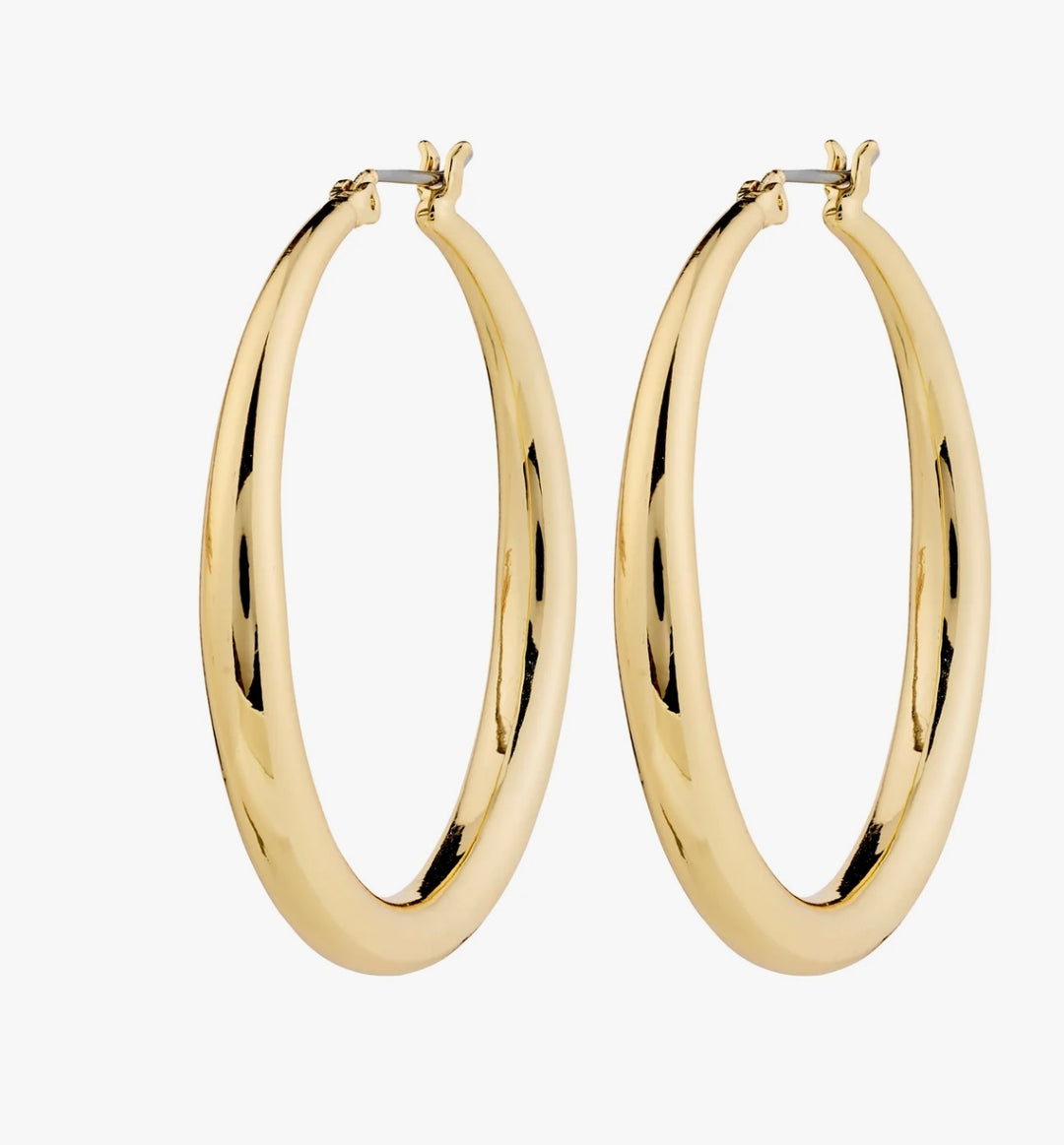 JORUN LARGE HOOP EARRINGS GOLD PLATED