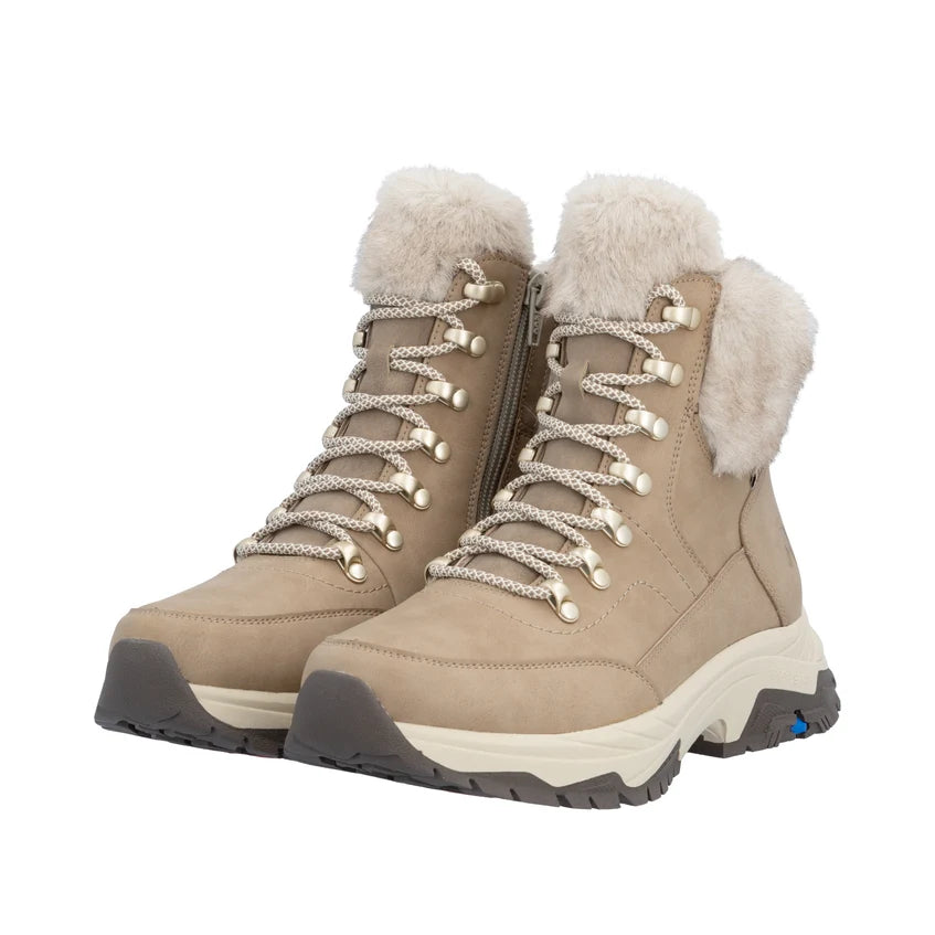 Rieker Women's Beige Leather Boots Z3971-20