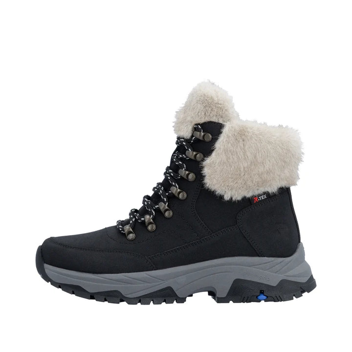 Rieker Women's Black Suede Boots Z3971-00