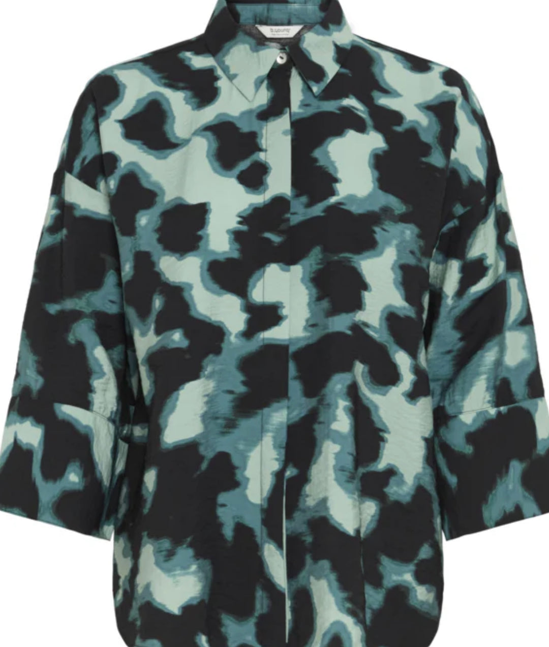 IBINE REG SHIRT BLURRY GREEN
