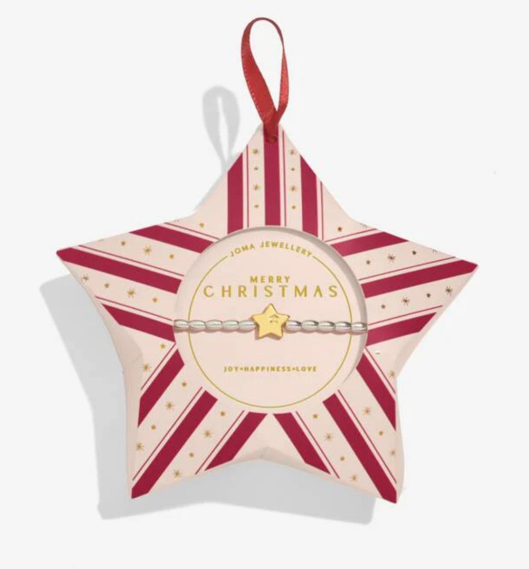 CHRISTMAS WISH MERRY CHRISTMAS SILVER & GOLD PLATED BRACELET