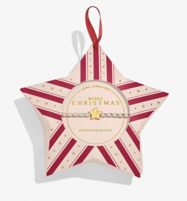 CHRISTMAS WISH MERRY CHRISTMAS SILVER & GOLD PLATED BRACELET