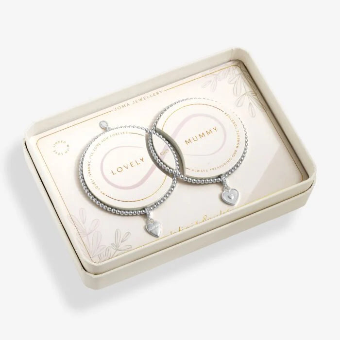MOTHER’S DAY INFINITY BRACELET ‘LOVELY MUMMY’ SET