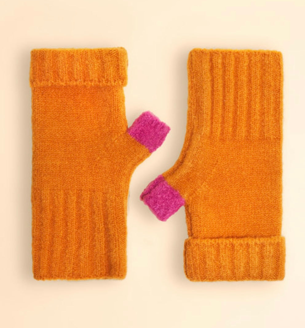 CASSIA WRIST WARMERS TANGERINE