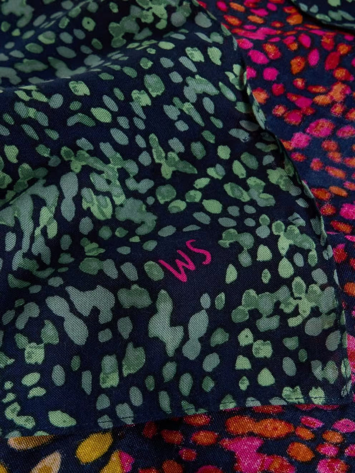 SOPHIE PRINTED SCARF CHART MLT