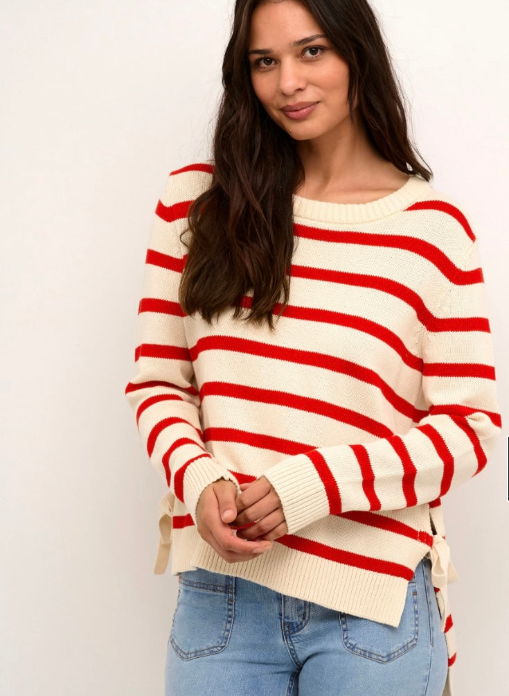 WHITECAP RED STRIPE BITTA PULLOVER