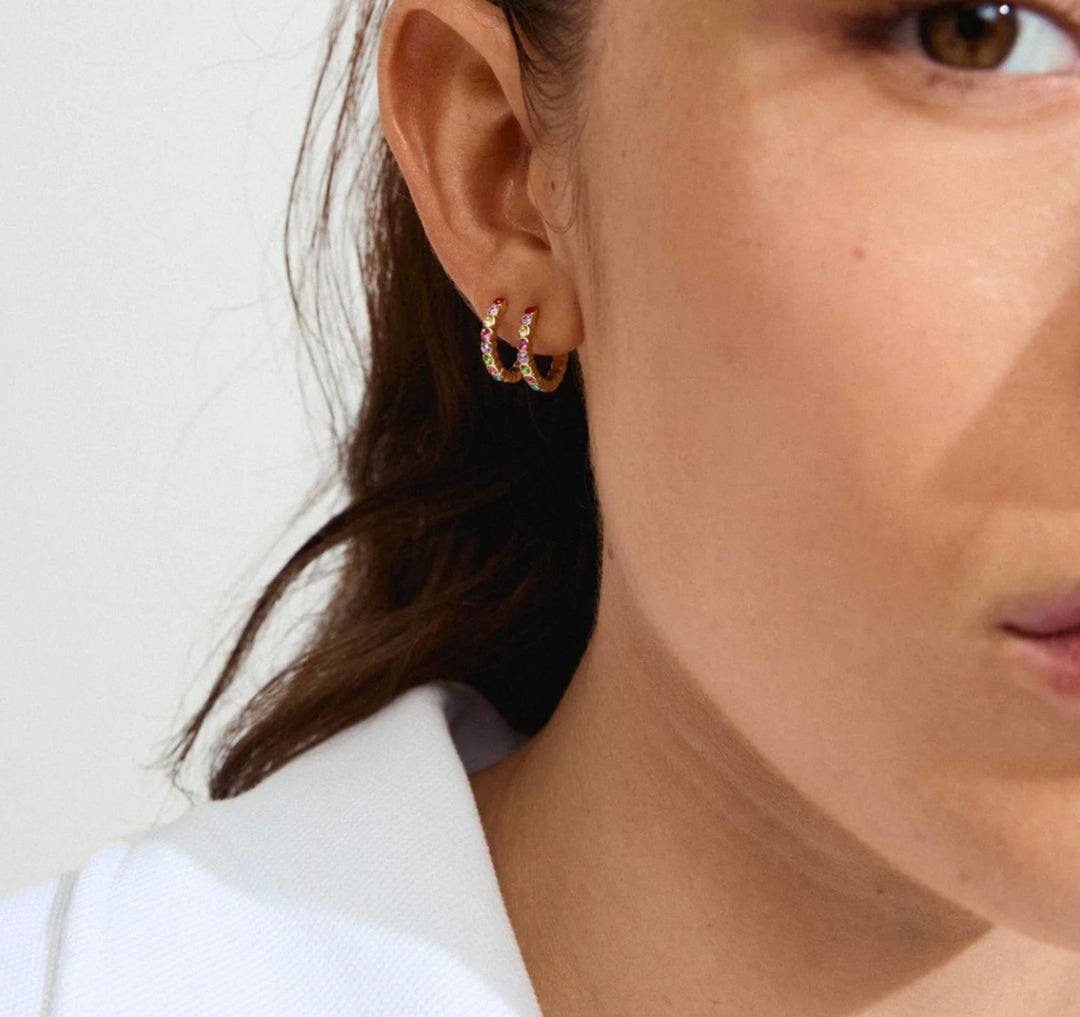 KLEOPRATRA HOOP EARRINGS GOLD PLATED