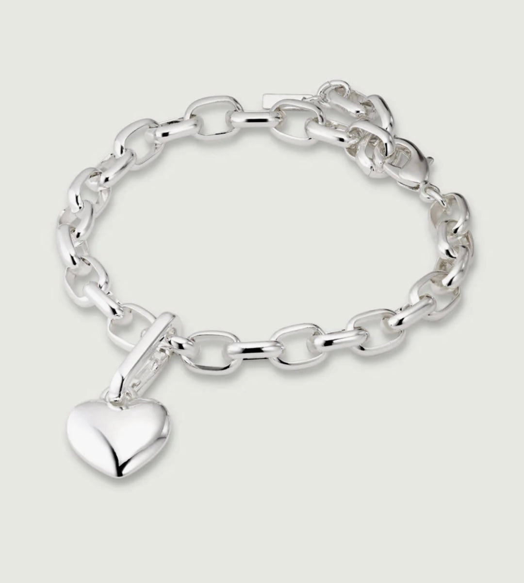 CHARM BRACELET SILVER PLATED