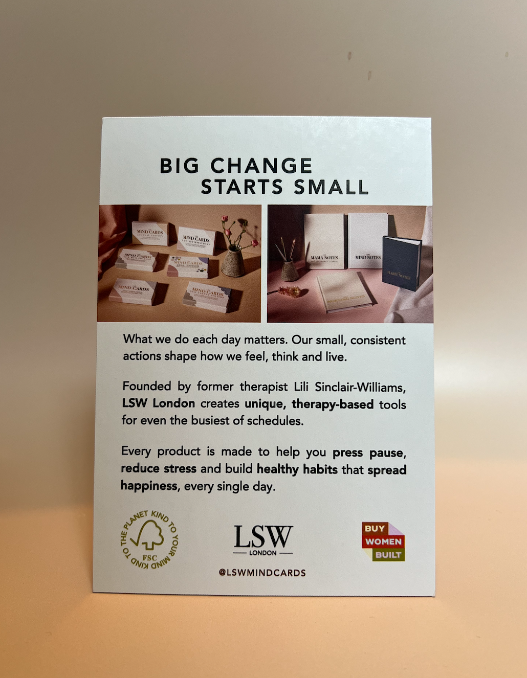 LSW London POS Sign (A5)