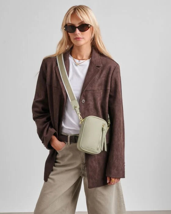 HALLIE SMALL CROSSBODY BAG GREEN MIST 
Mist