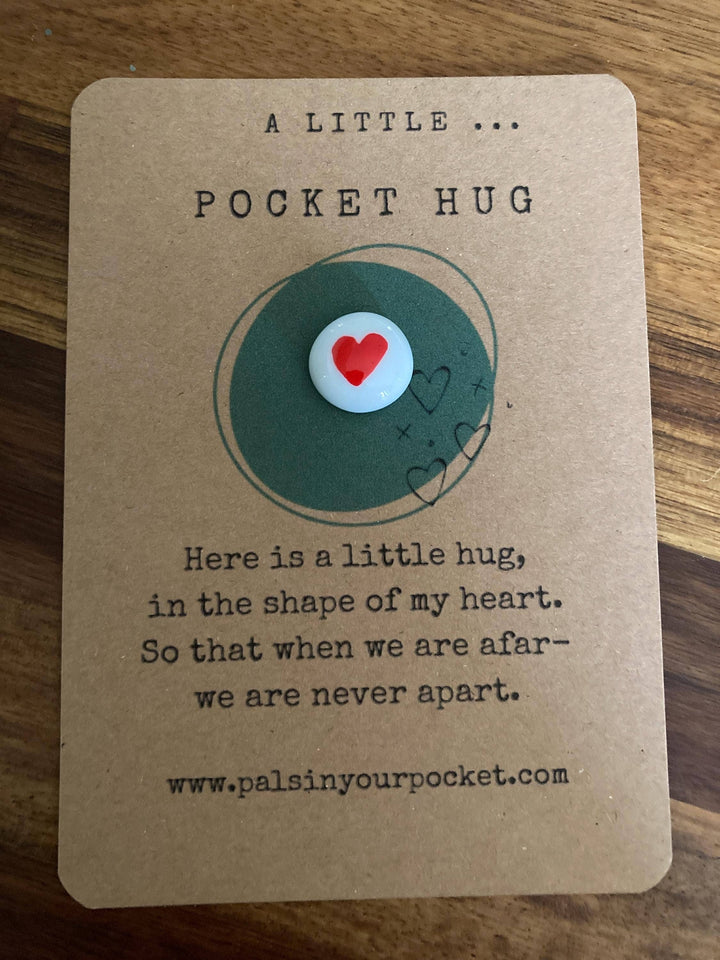 Pocket Hug Heart Rock For Long Distance & Separation