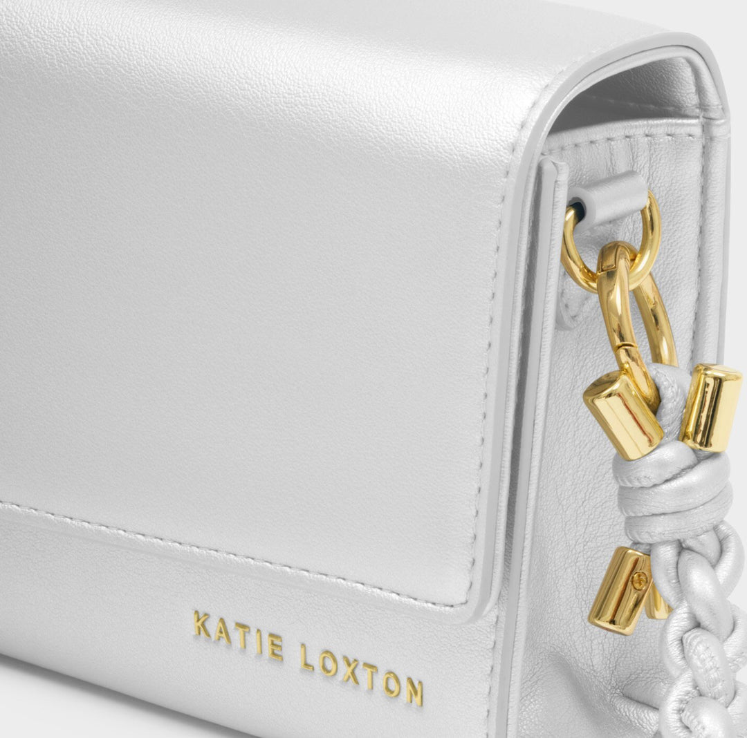 ARDEN BRAIDED MINI BAG| SILVER