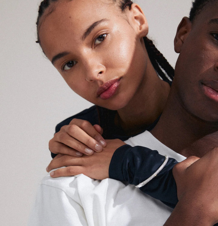 FOCUS BANGLE SILVER-PLATED