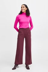 RIZETTA WIDE CROP TROUSER PORT ROYALE