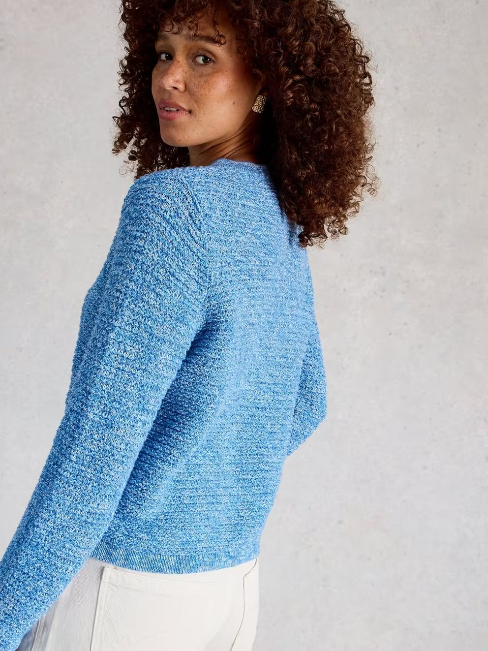 BELLE CARDI MID BLUE
