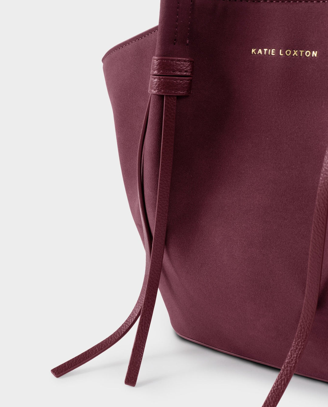 CELINA SUEDETTE TOTE BAG CHERRY