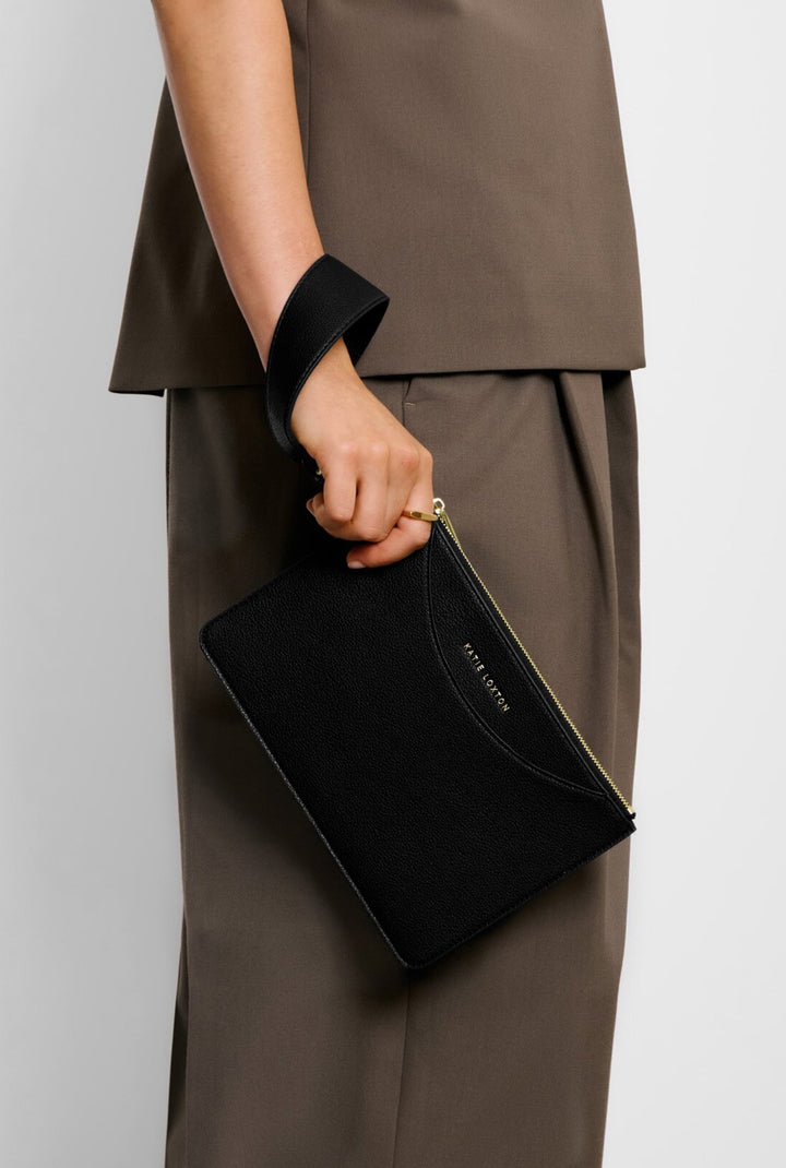 ALBA WRISTLET POUCH | BLACK