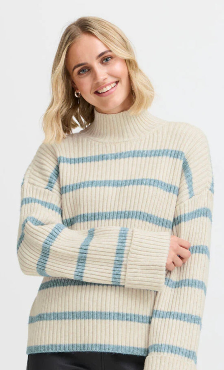 ELLY PULLOVER LIMESTONE MELANGE MIX