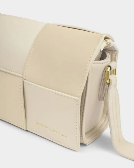 TAYA CROSSBODY BAG | OFF WHITE / WHITE SUEDETTE