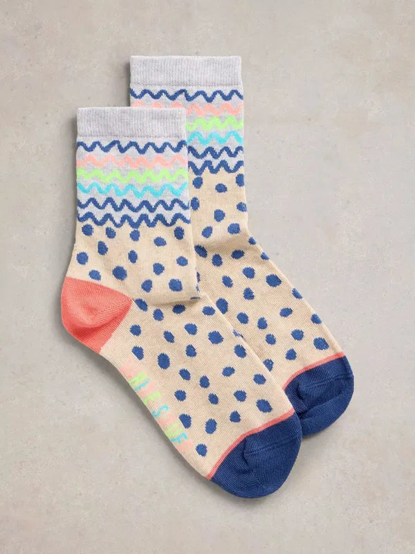 SQUIGGLE ANKLE SOCK SIZE 3-5