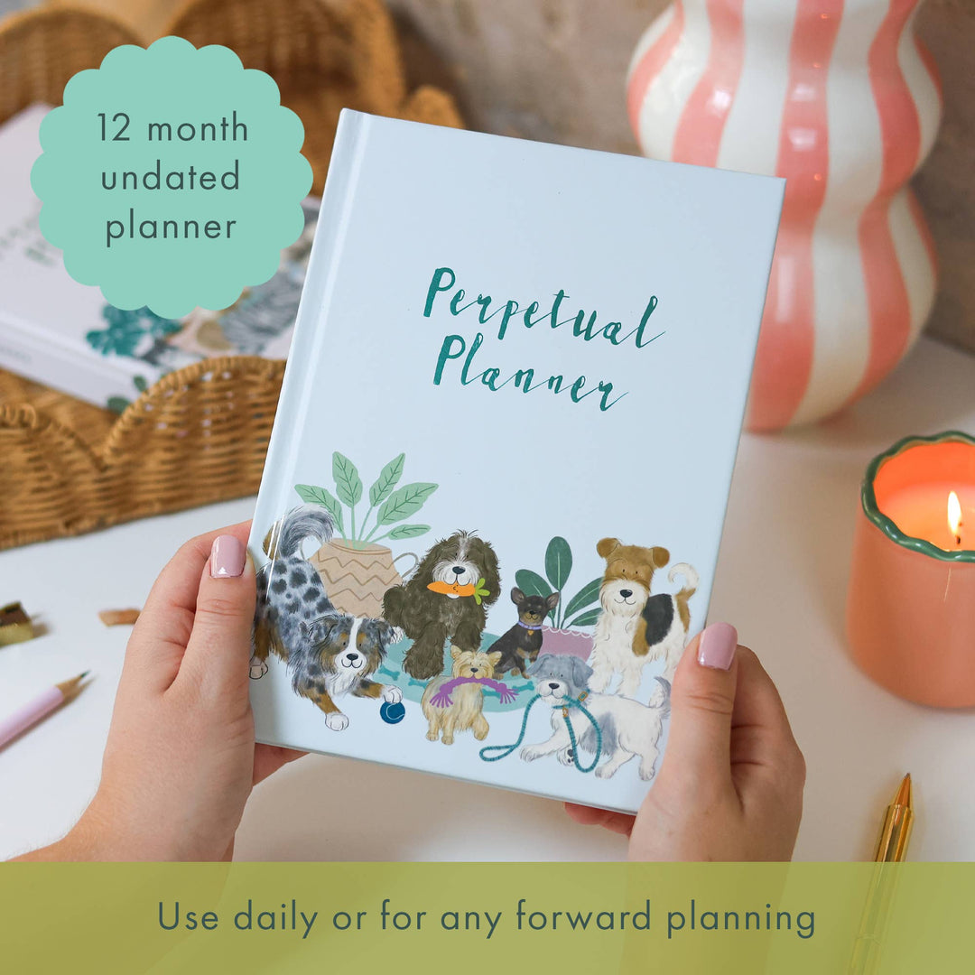 Daily Planner 2026 | Dog Themed Undated Diary | Notebook |